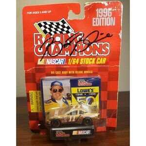 SIGNED Racing Champions 1996 Edition 1/64 Stock Car #11 Lowes Brett Bodine